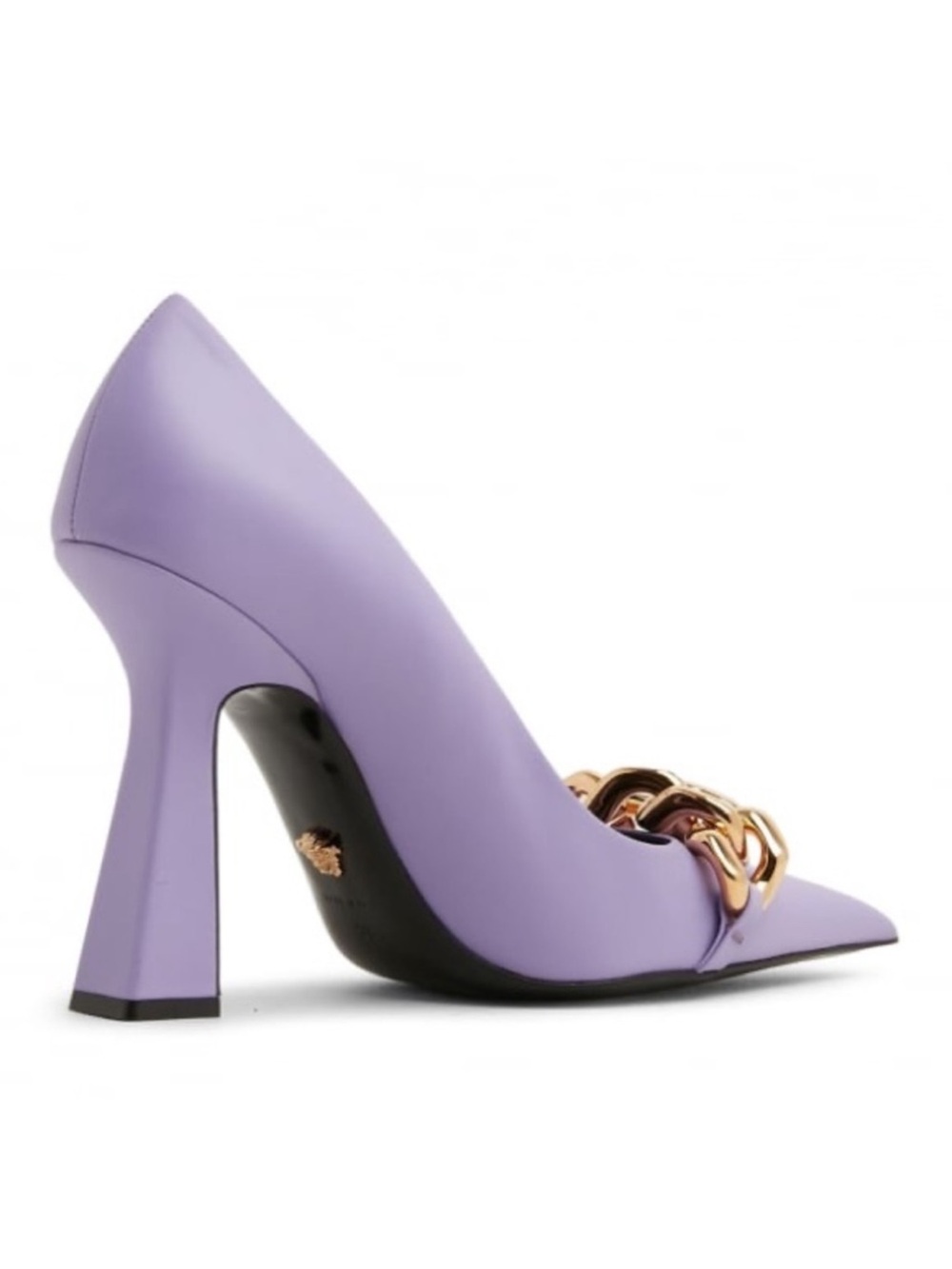New! VERSACE Medusa Logo Chain Pointed Toe Pumps Heels - Picture 5 of 15